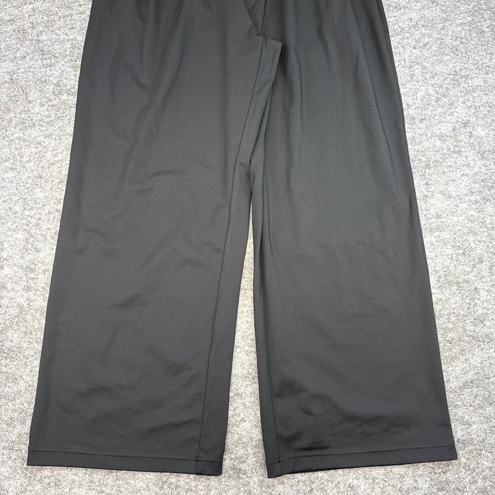 Halara baggy pleated work pants women's XL black pull on pockets trousers NWOT